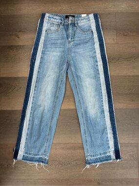 Cropped Blue Denim Jeans